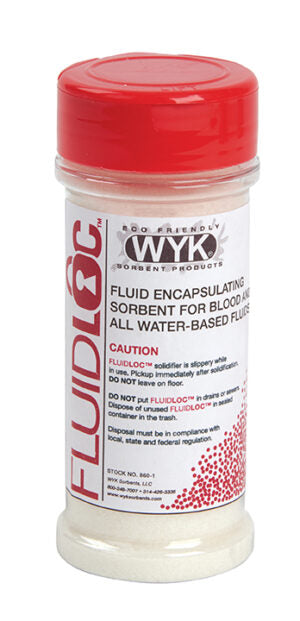 Body Fluid Cleanup Sorbent, Twenty four (24) 4 oz shaker jars - manufacturer product image 1