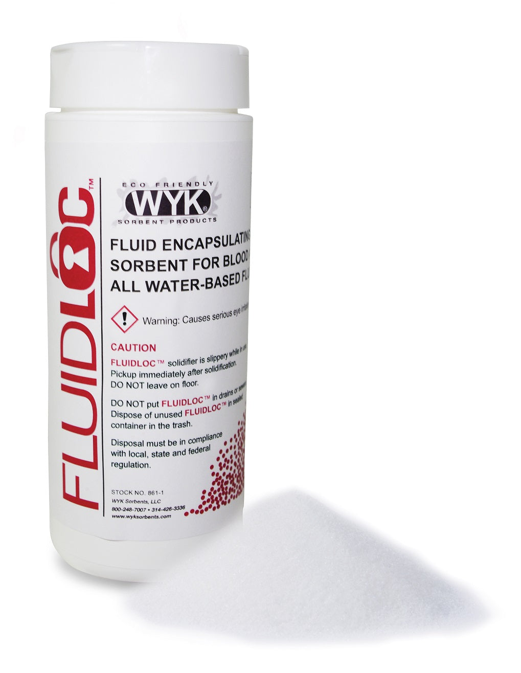 Body Fluid Cleanup Sorbent, 12oz bottles, Twenty four (24) 12 oz Bottles - manufacturer product image 1