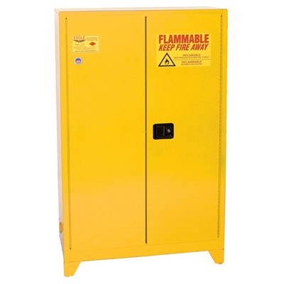 90-Gal. Self-Closing Yellow Fire Cabinet w/ Legs - Safety Cabinets
