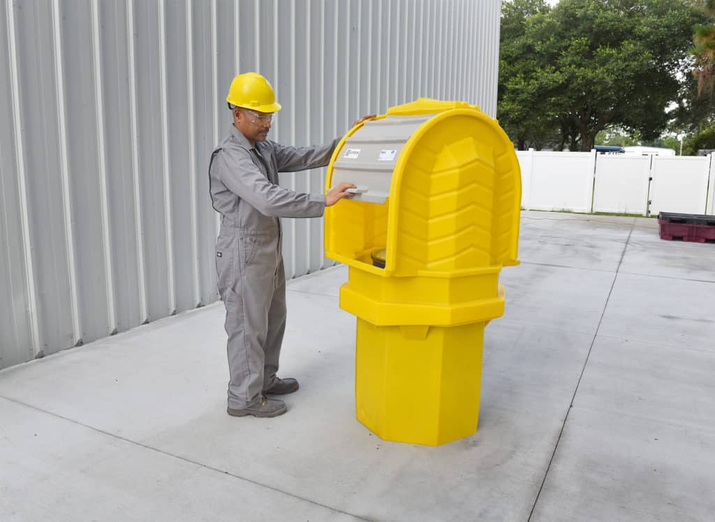 1-Drum Outdoor Drum Storage No drain plug - manufacturer product image 1
