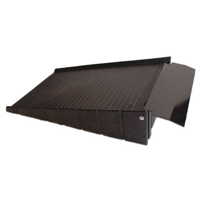 Ramp for drum storage items ending in U, black, non - Outdoor Drum Storage