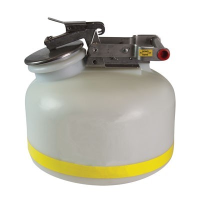 2-Gal Liquid Waste Container, White Poly (A1517E) - Hazardous Waste Containers