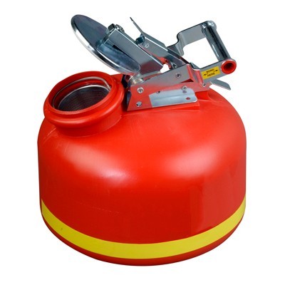 2-Gal Liquid Waste Container, Red Poly (replaces A1519E) - Hazardous Waste Containers