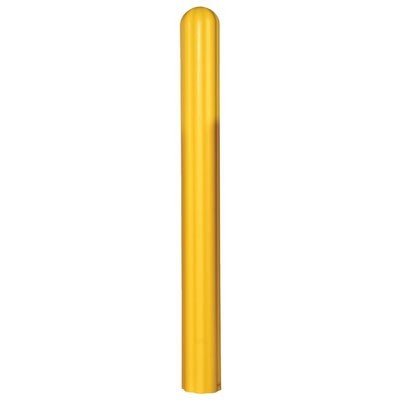 4 inch Round 56 inch Yellow Ribbed Bollard Covers