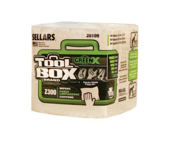 Recycled 1/4 Fold Wipers BUNDLED Light - Industrial Wipes & Rags