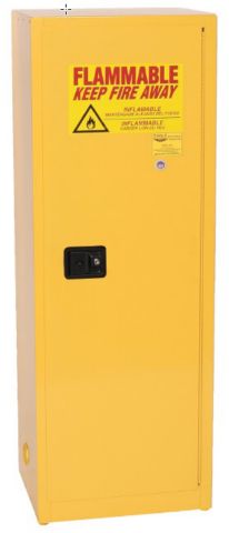 24-Gal Self-Closing Yellow Flammables Cabinet - Safety Cabinets