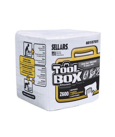 White Shop 1/4 Fold Wipers BUNDLED, 80 sheets/bundle - Industrial Wipes & Rags