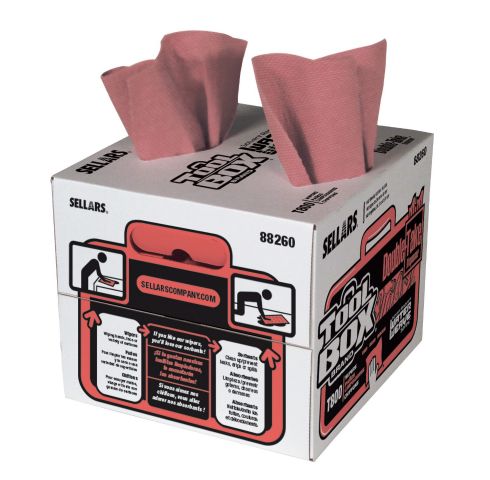 WaterWeave Red Double-Take Wipers, polypropylene - Industrial Wipes & Rags