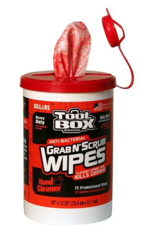 TOOLBOX&reg; Anti-Bacterial Grab N' Scrub Wipes - Industrial Wipes & Rags