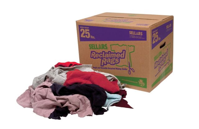 Colored Fleece Rags, 25lb-Box - Industrial Wipes & Rags