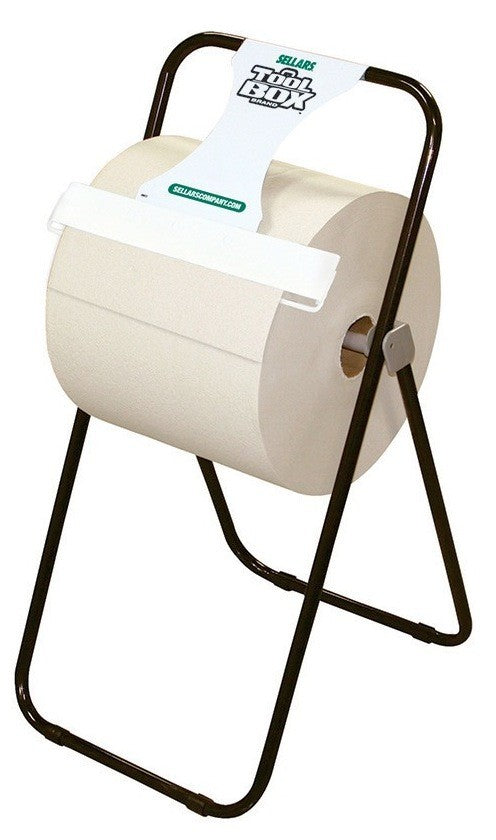 Metal Floor Stand Jumbo Roll Shop Towel Dispenser - Industrial Accessories