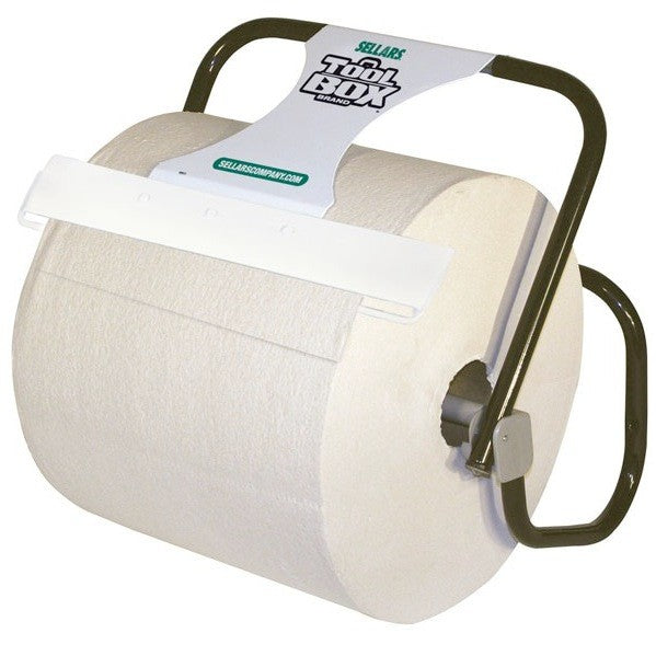 Metal Wall-Mount Jumbo Roll Shop Towel Dispenser - Industrial Accessories