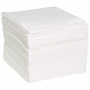 Economy Oil Absorbent Pads, Heavy Weight, 15" x 19" 100/Case - Absorbent Pads & Rolls