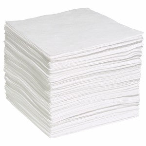 Economy Oil Absorbent Pads, Light Weight 15" x 19" 200/Case - Absorbent Pads & Rolls