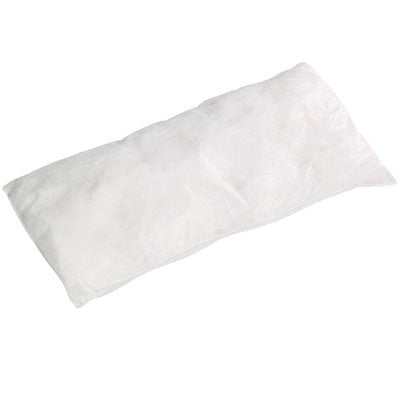 Absorbent Pillows, White Oil-Only, 8x18 In, 20/CASE, 23 gal capacity