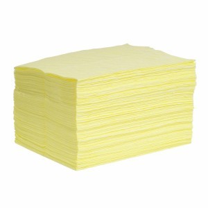 Hazmat Absorbent Pads, 15x19 in. Medium Weight 100/case - Absorbent Pads & Rolls