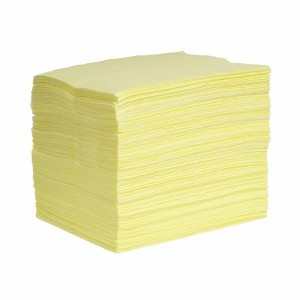 Hazmat Absorbent Pads, 15x19 in. Light Weight 200/case - Absorbent Pads & Rolls