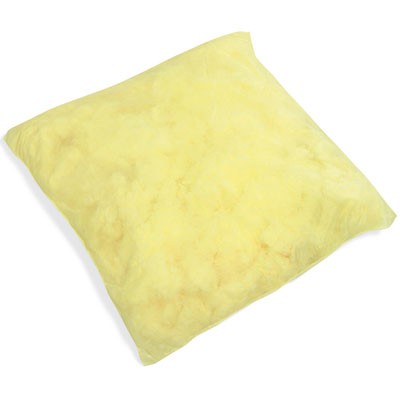 Absorbent Pillows, Yellow HAZMAT, 18x18 In, 10/CASE, 29.1 gal capacity