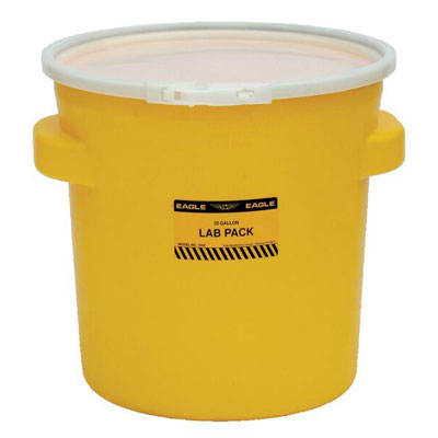 20 Gallon Lab Pack, Plastic Lever Lock - Hazardous Waste Containers