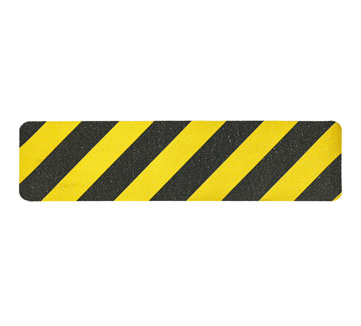 6-In Hazard Black/Yellow Non-Slip Tread - Sure Foot Master Stop hazard stripe tread manufacturer image