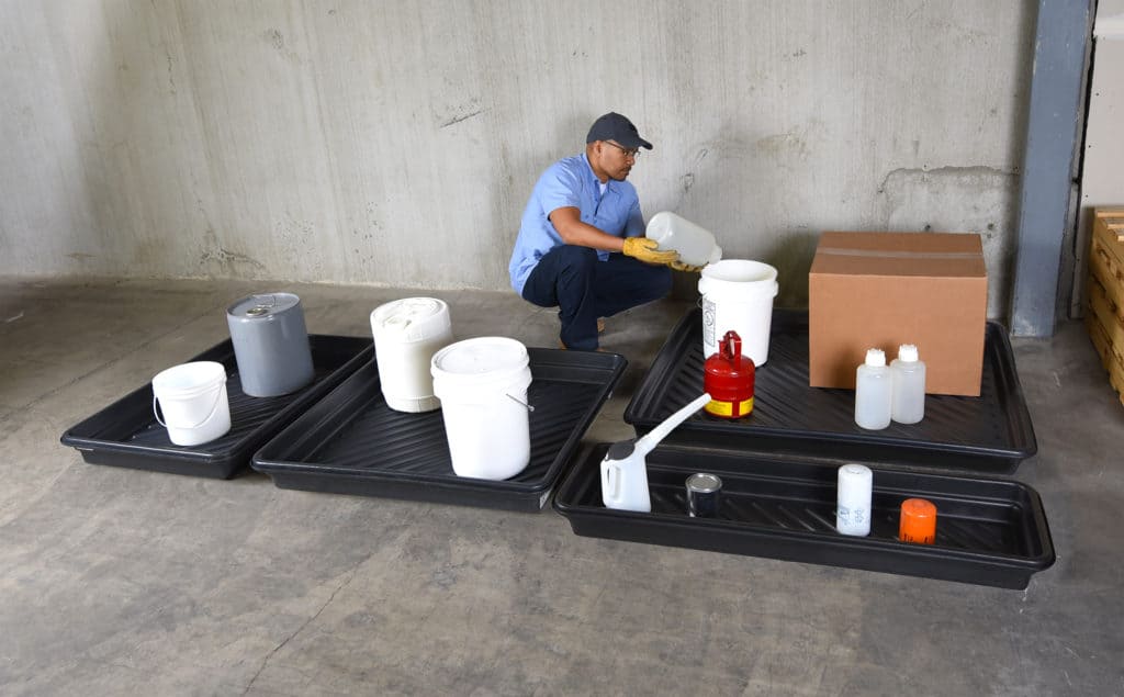 36in Utility Tray Black Poly, 27-Gal Capacity - manufacturer product image 1