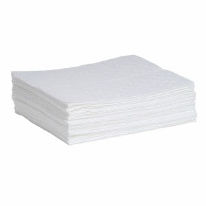 Oil Absorbent Pads, Bonded, Medium Weight,  50 Pack - manufacturer product image 1