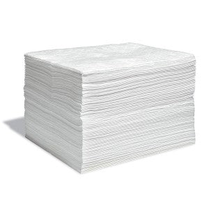 Oil Absorbent Pads, Heavy Weight, 100/Case - manufacturer product image 1