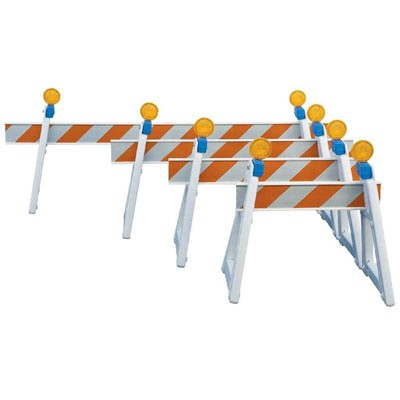 6' Plastic I-Beam Barrier Rail - Traffic Safety Supplies