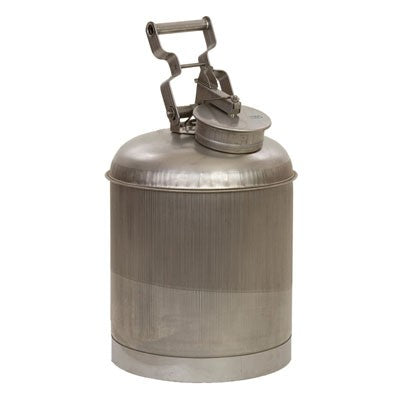 5-Gal Liquid Waste Container - NO Funnel, Stainless - Safety Cans