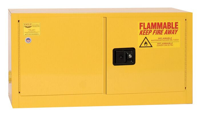 15-Gal Stackable Self-Closing Yellow Fire Cabinet - manufacturer product image 1