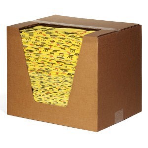 Caution Mat - Absorbent Pads for Water, Light Weight (200/box) - Absorbent Pads & Rolls