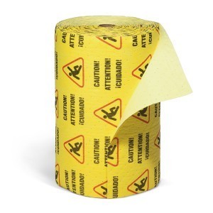 Caution Mat - Absorbent Rolls for Water, Medium Weight 1 roll 30"x300' - Absorbent Pads & Rolls