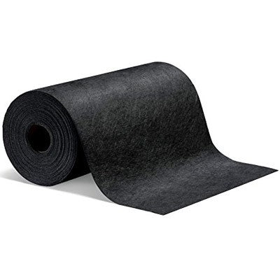 Adhesive-Backed Non-Slip Floor Mat, 24" x 100' Black Roll - Absorbent Mats