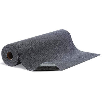 Adhesive-Backed Non-Slip Floor Mat, 36" x 25' Gray Roll