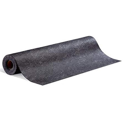 Adhesive-Backed Non-Slip Floor Mat, 48" x 50' Black Roll - Absorbent Mats