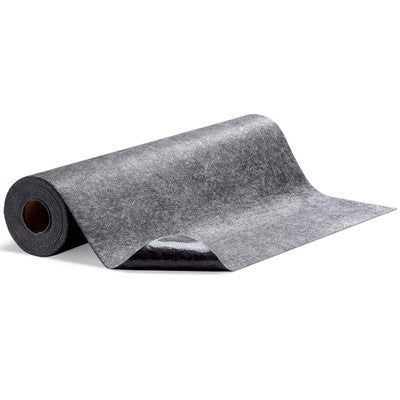 Adhesive-Backed Non-Slip Floor Mat, 36" x 50' Gray Roll - Absorbent Mats