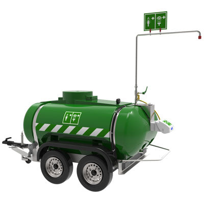 Portable Safety Eyewash/Shower Station, 528 gallon Immersion Heated, polyethylene - Emergency Showers & Eyewash