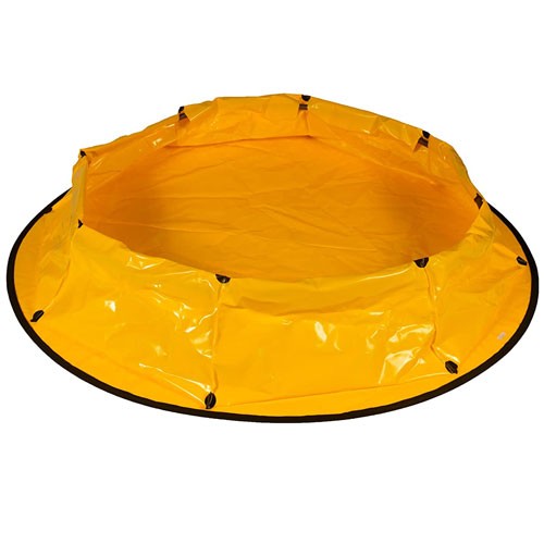 150-Gallon Sprung Steel Pop-Up Pool, yellow - Emergency Pop Up Pools