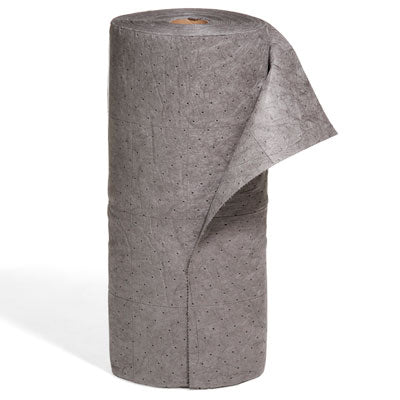 Universal Absorbent Roll, Medium Weight, 1 Roll/Case, polypropylene, 40 gallon capacity - Absorbent Pads & Rolls