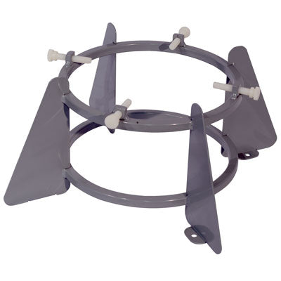 7.75 to 8.75in Medical Oxygen Cylinder Bench Mount Holder, steel - Gas Cylinder Storage