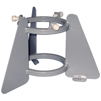 3.25 to 4.25in Medical Oxygen Cylinder Bench Mount Holder, steel - Gas Cylinder Storage