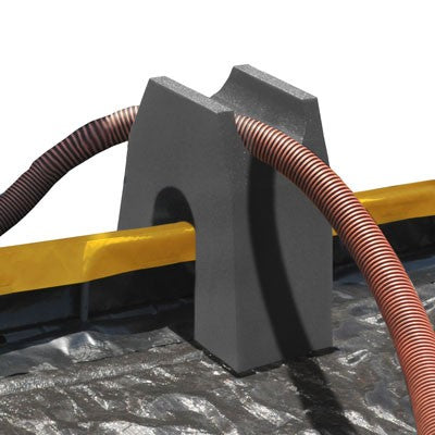 Spill Containment Berm Hose Stand, black, polyurea - Spill Containment Berms