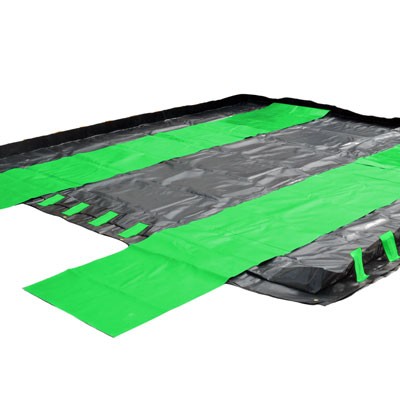 Containment Berm Track Belts 30"x72', green, pvc 18 ounce, 18 ounce capacity - Spill Containment Berms