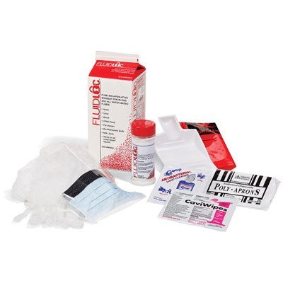 Body Fluid Cleanup Kit, One (1) unit. Standard DISCONTINUED, 4 gallon capacity