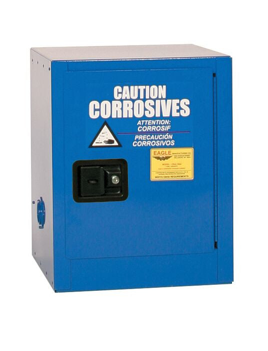 4-Gal Acid/Corrosive Blue Metal Safety Cabinet, Manual-Close - manufacturer product image 1