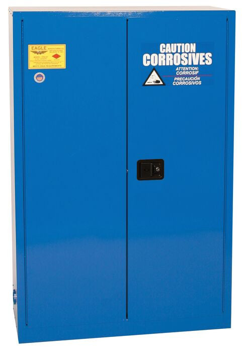 45-Gal Acid/Corrosive Blue Metal Safety Cabinet, Sliding Door - manufacturer product image 1