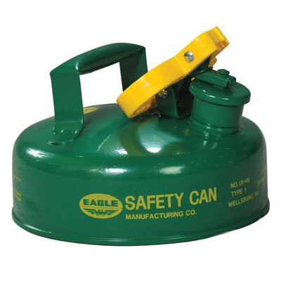 2-Quart Combustibles Safety Can NO Funnel, Green - Safety Cans