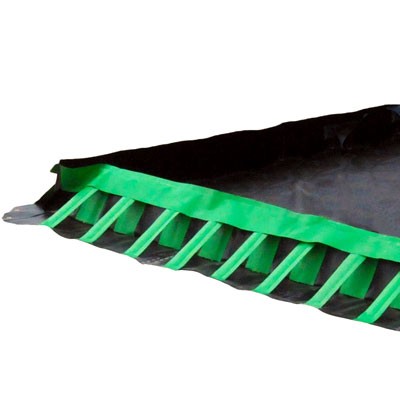 Compact Containment Berm 12x60', black, 5385 gallon capacity - Spill Containment Berms