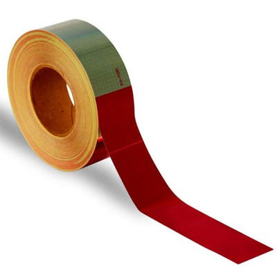 Red/White Reflective Conspicuity Tape 50 Yard Roll - Traffic Safety Supplies