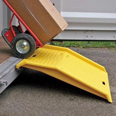 Container Ramp - Yellow HDPE, hdpe polyethylene - Loading Ramps